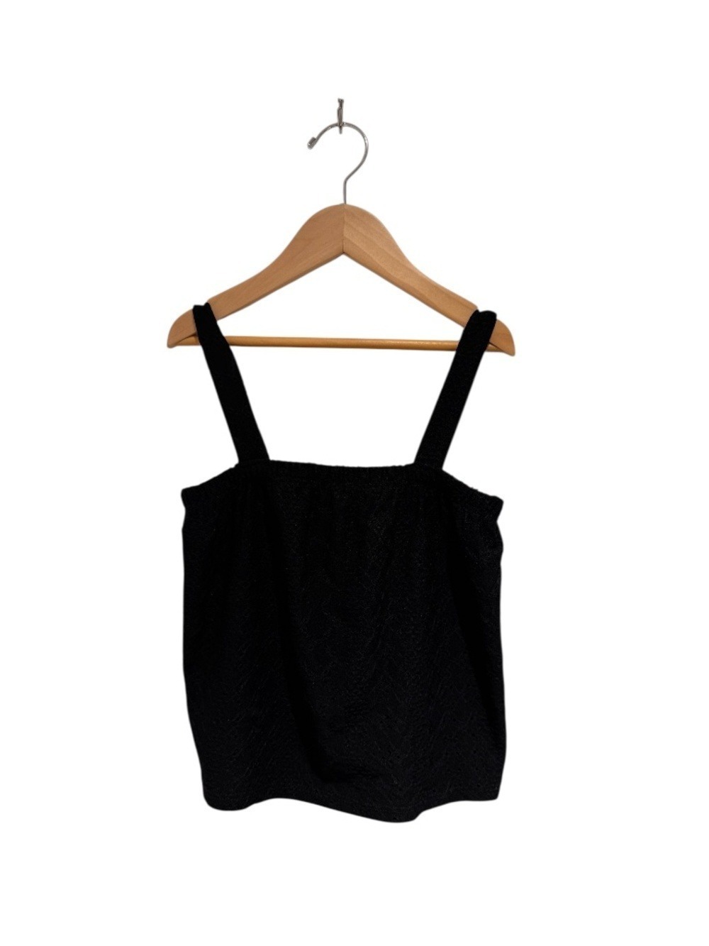 PINC PREMIUM black eyelet flutter tank - size medium